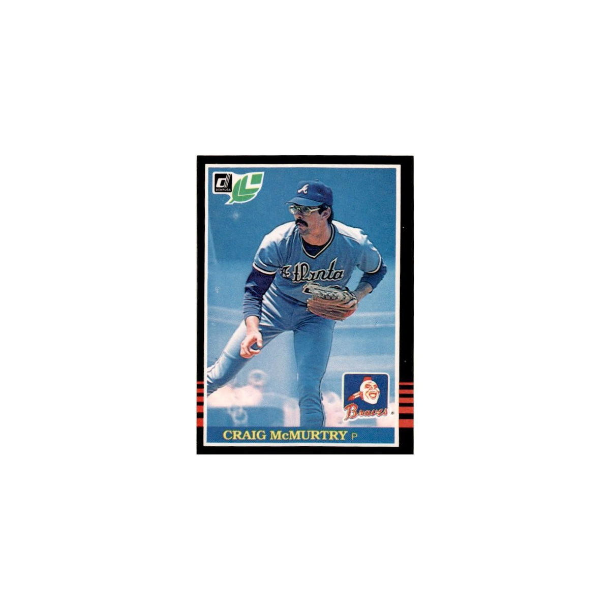 Craig McMurtry 1985 Leaf #45 Atlanta Braves Baseball Card NM