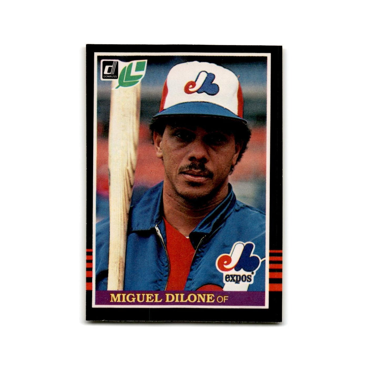 Miguel Dilone 1985 Leaf #135 Montreal Expos Baseball Card NM
