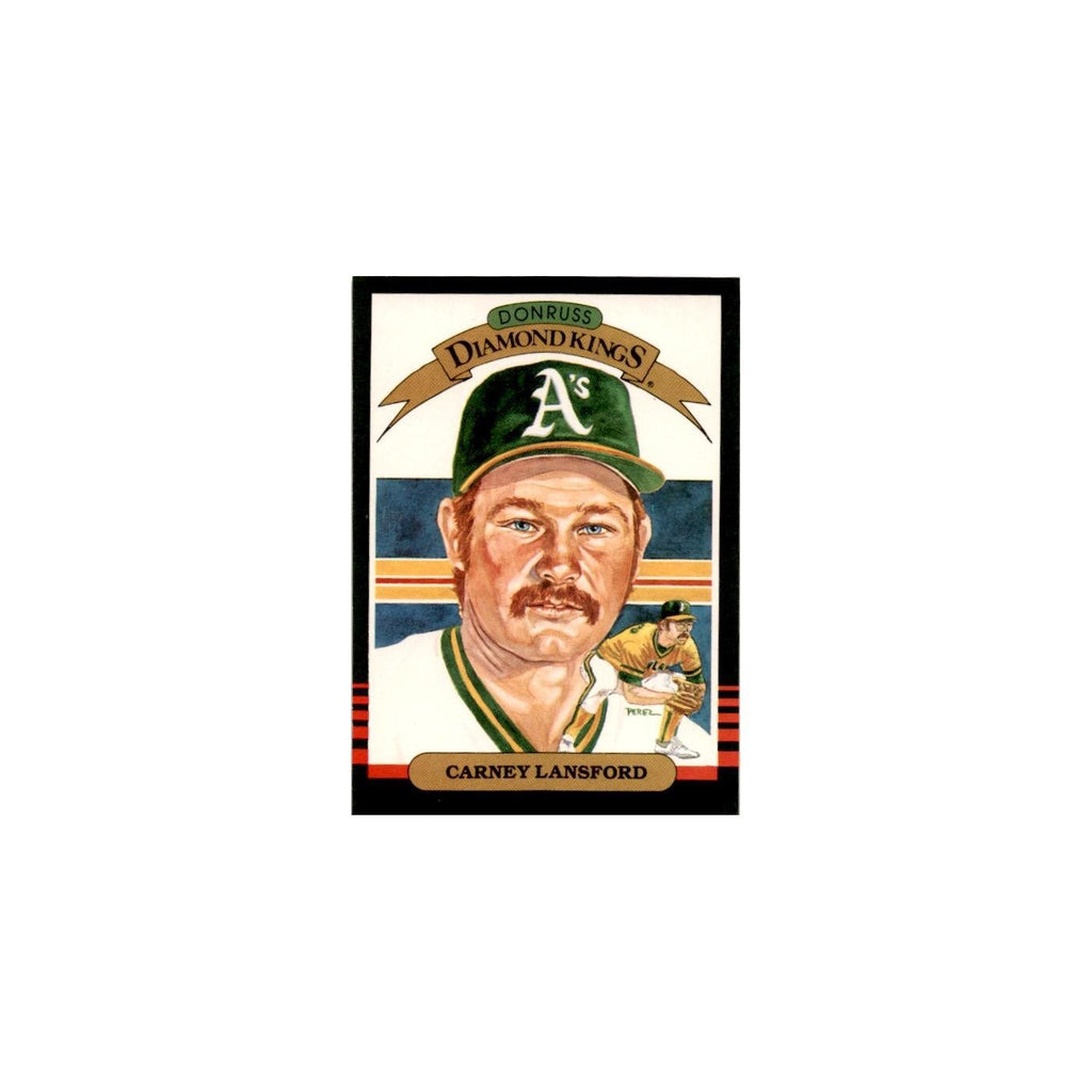 Carney Lansford 1985 Leaf #8 Oakland Athletics Baseball Card NM