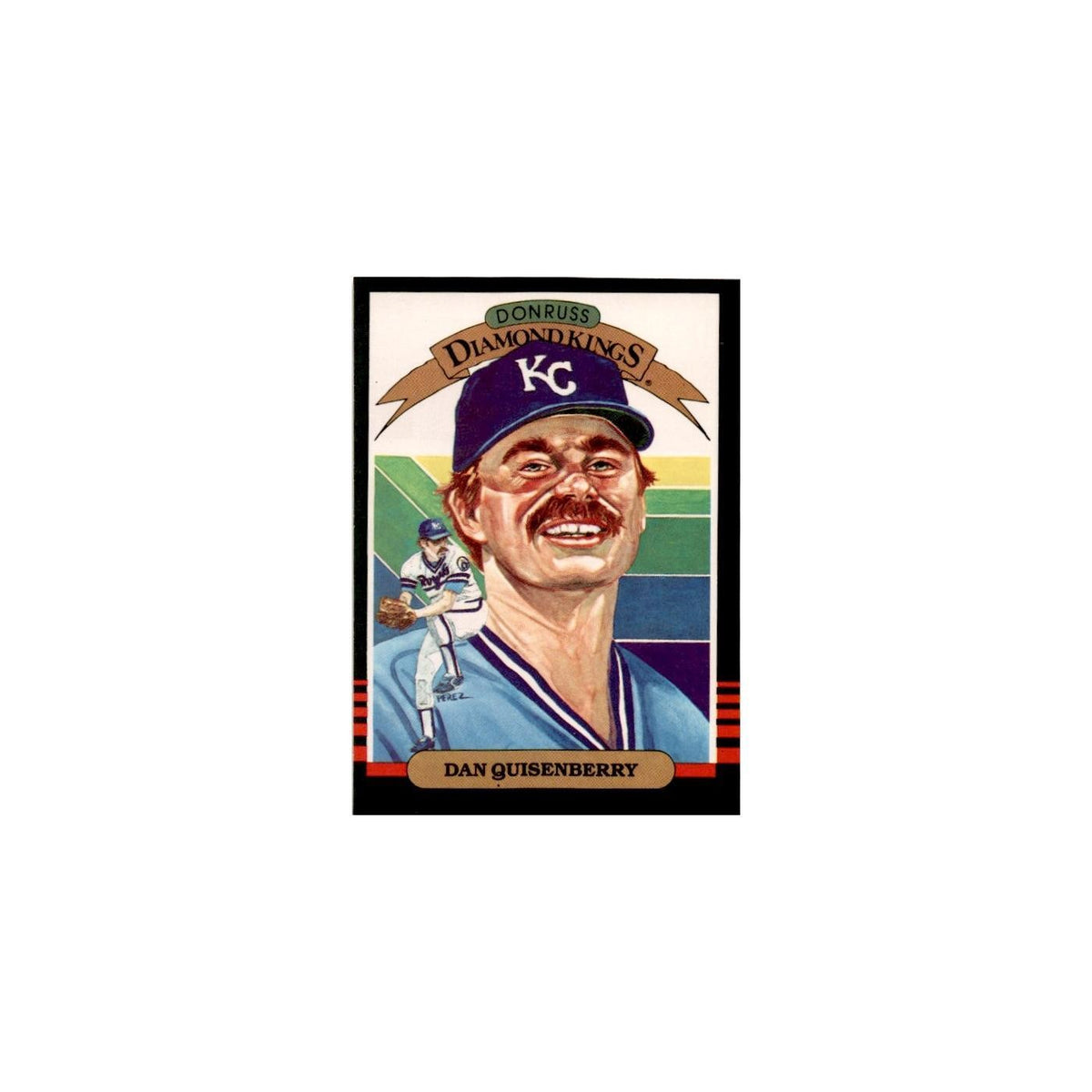 Dan Quisenberry 1985 Leaf #6 Kansas City Royals Baseball Card NM