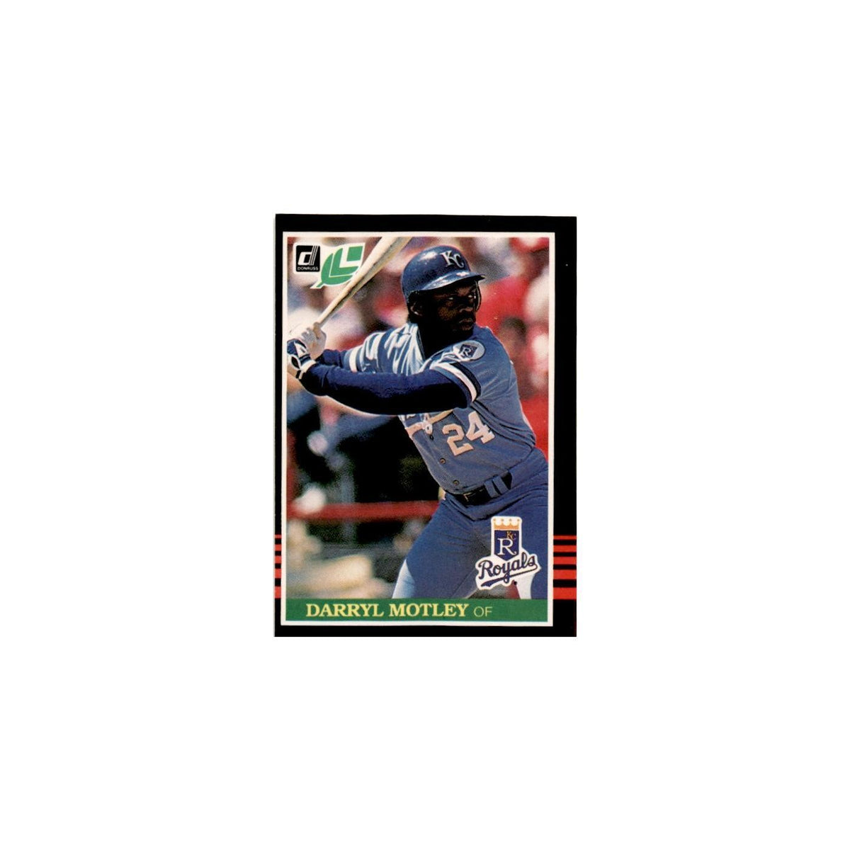 Darryl Motley 1985 Leaf #69 Kansas City Royals Baseball Card NM