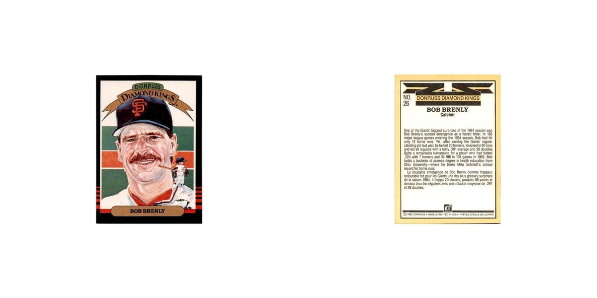 Bob Brenly 1985 Leaf #26 San Francisco Giants Baseball Card NM