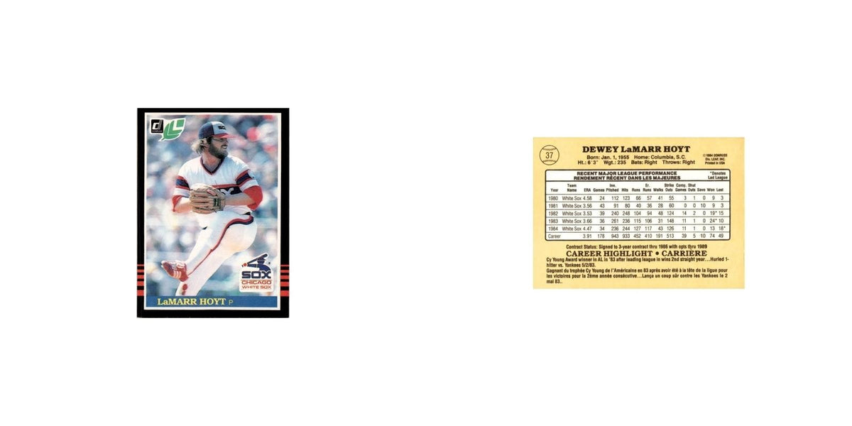 LaMarr Hoyt 1985 Leaf #37 Chicago White Sox Baseball Card NM
