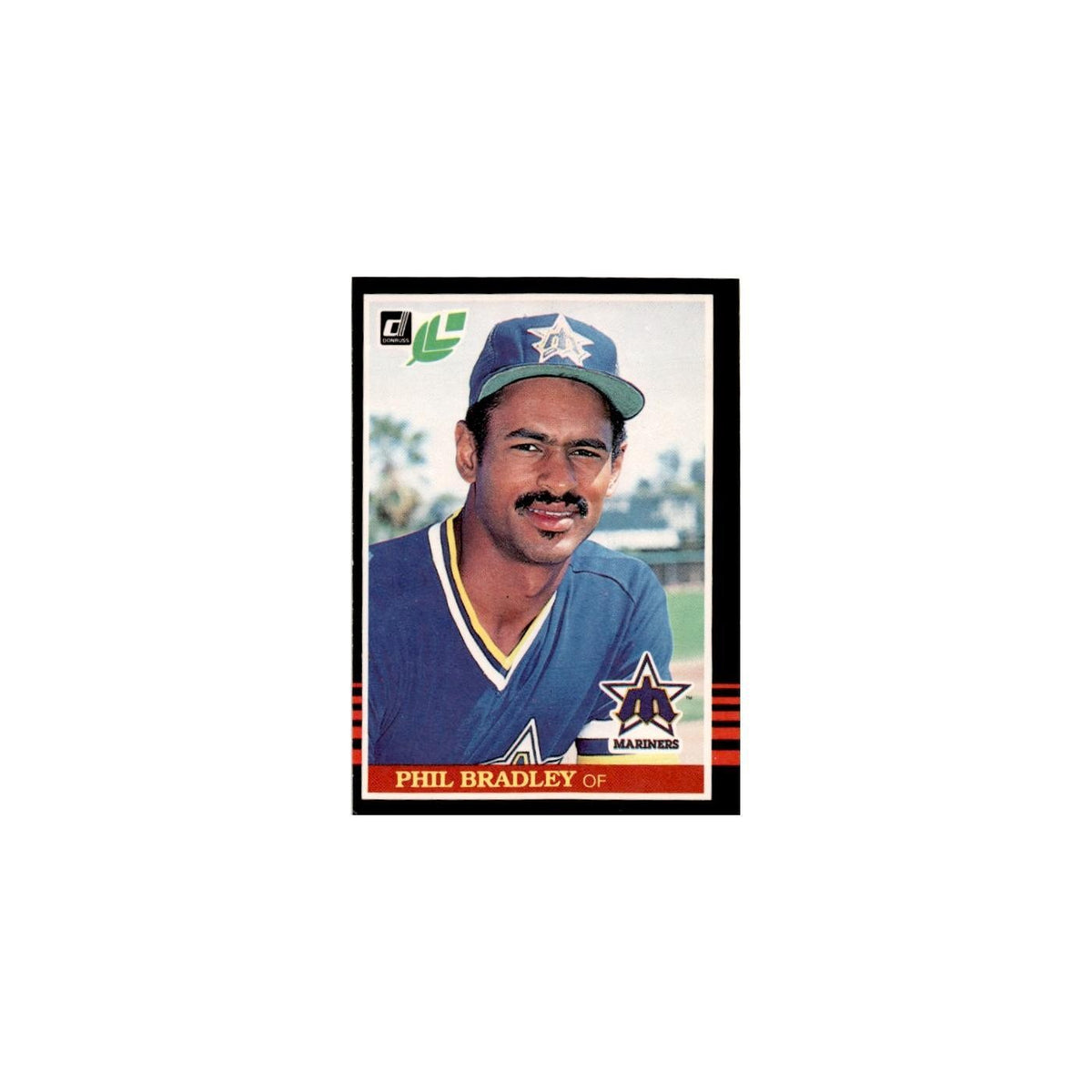 Phil Bradley 1985 Leaf #50 Seattle Mariners Baseball Card NM