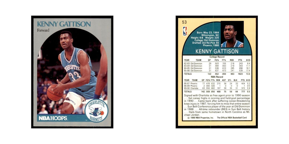 1990 Hoops Kenny Gattison Basketball Cards #53