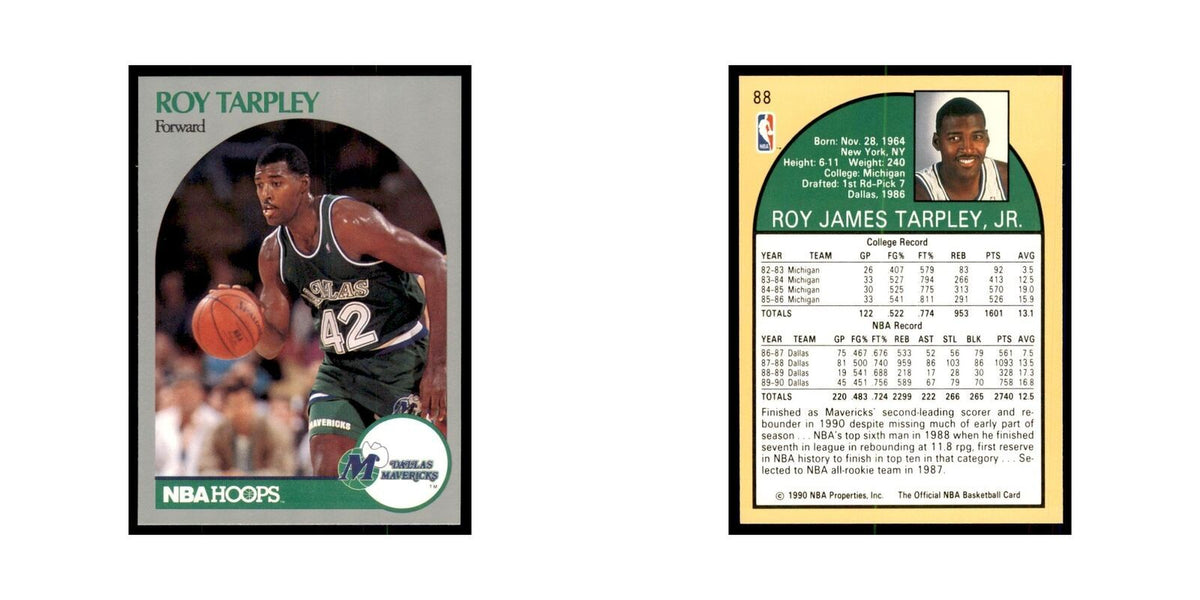 1990 Hoops Roy Tarpley Basketball Cards #88