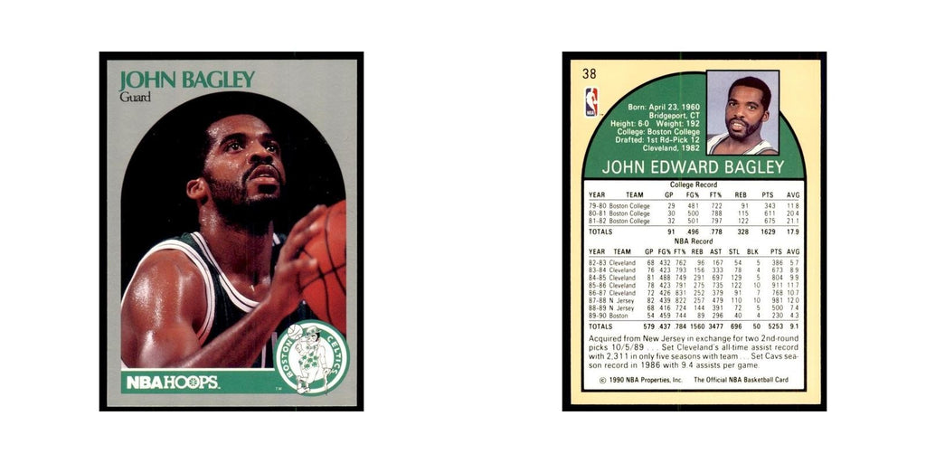 1990 Hoops John Bagley Basketball Cards #38
