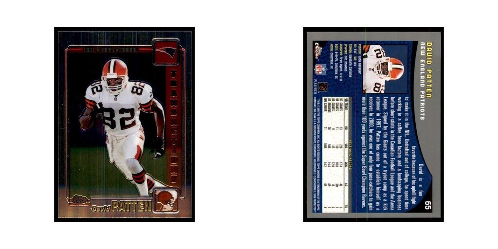 2001 Topps Chrome David Patten Football Cards #65
