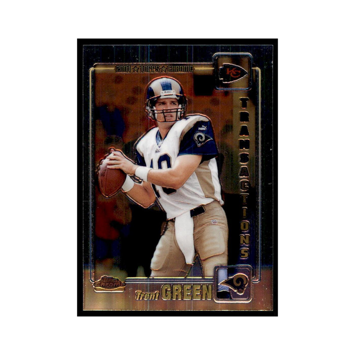 2001 Topps Chrome Trent Green Football Cards #26