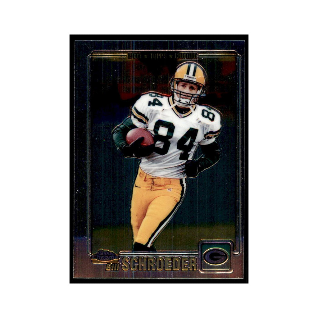 2001 Topps Chrome Bill Schroeder Football Cards #116