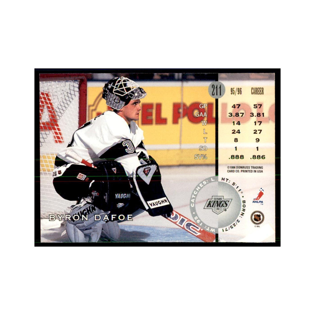 Byron Dafoe 1996 Leaf #211 Hockey Cards Hockey Card NM