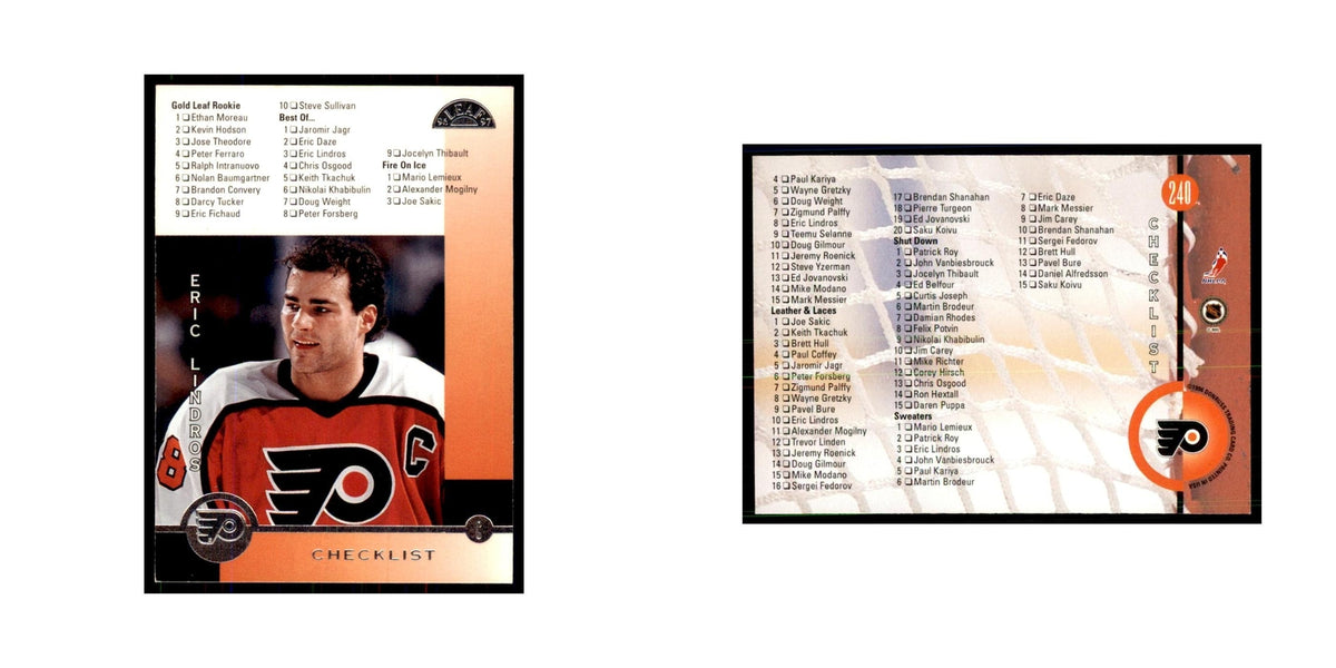 Eric Lindros 1996 Leaf #240 Hockey Cards Hockey Card NM