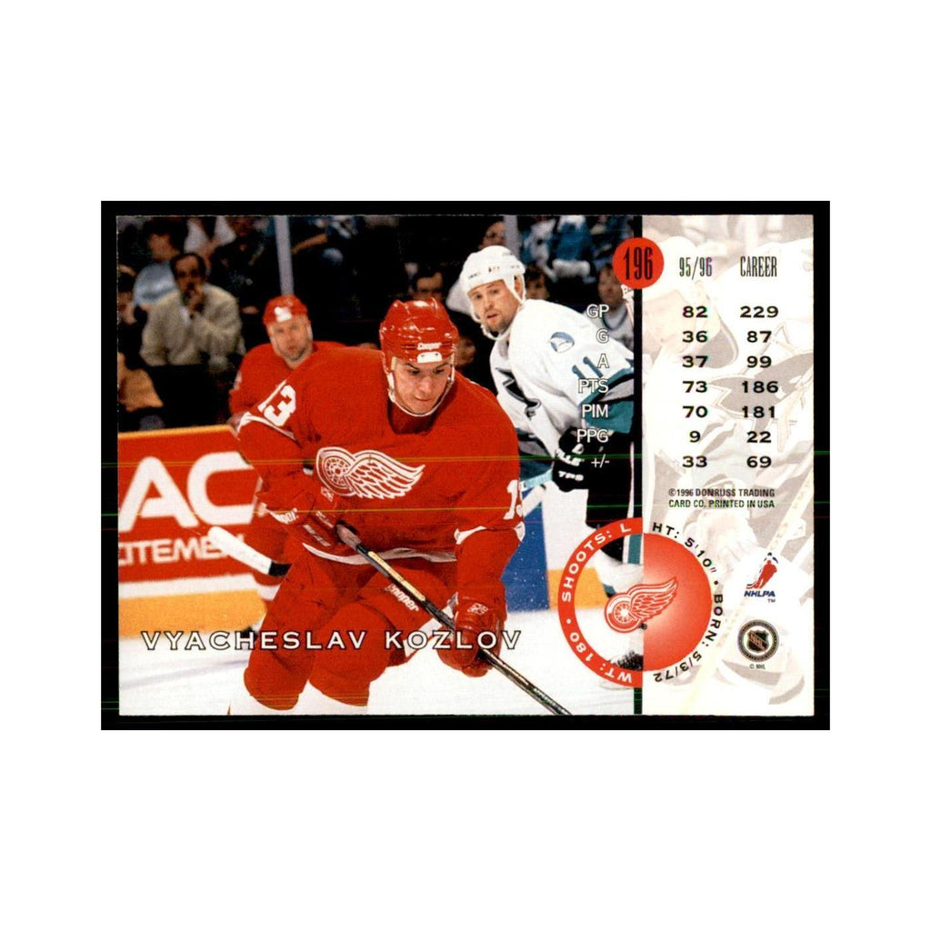 Vyacheslav Kozlov 1996 Leaf #196 Hockey Cards Hockey Card NM