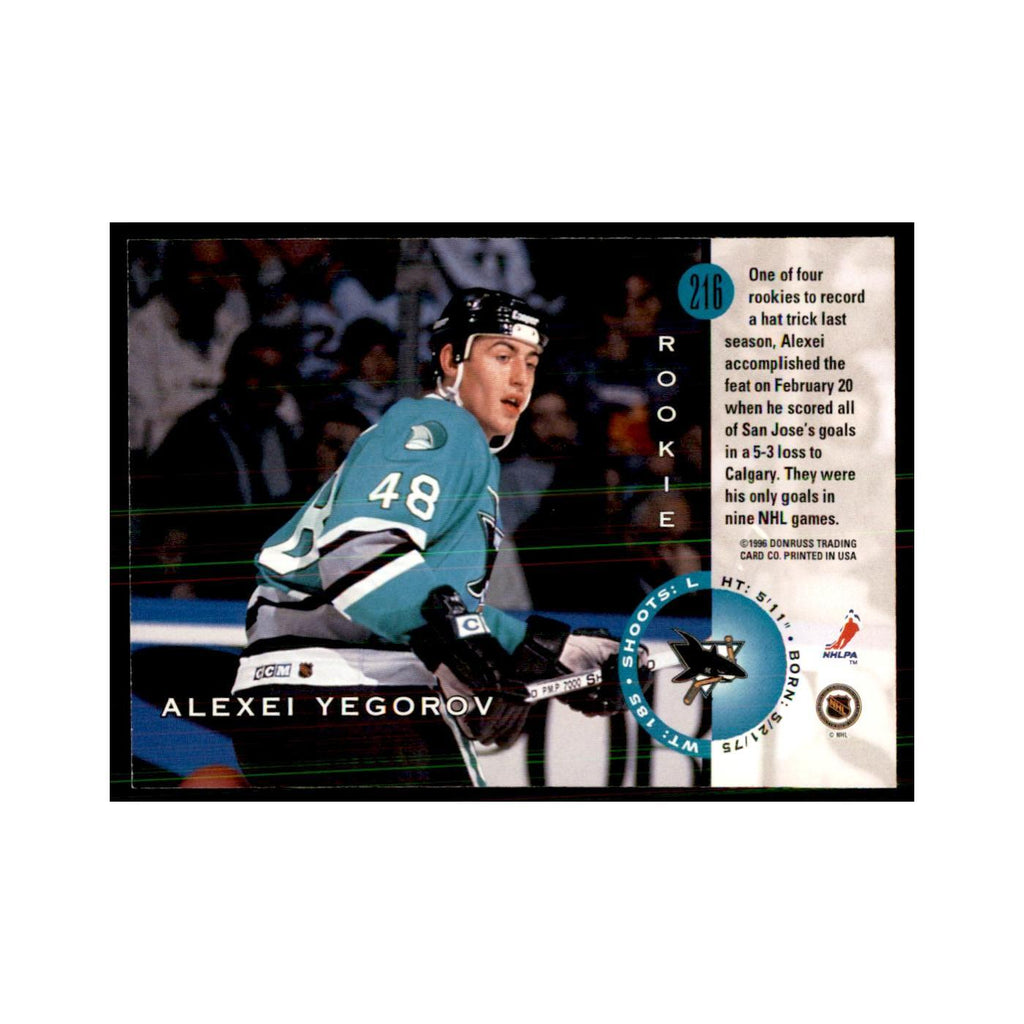Alexei Yegorov 1996 Leaf #216 Hockey Cards Hockey Card NM