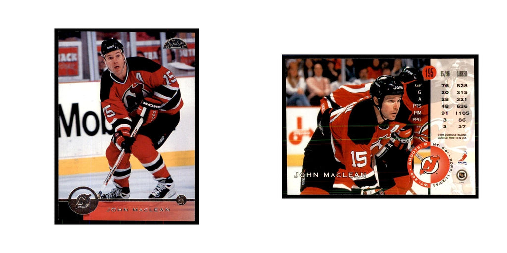 John MacLean 1996 Leaf #195 Hockey Cards Hockey Card NM