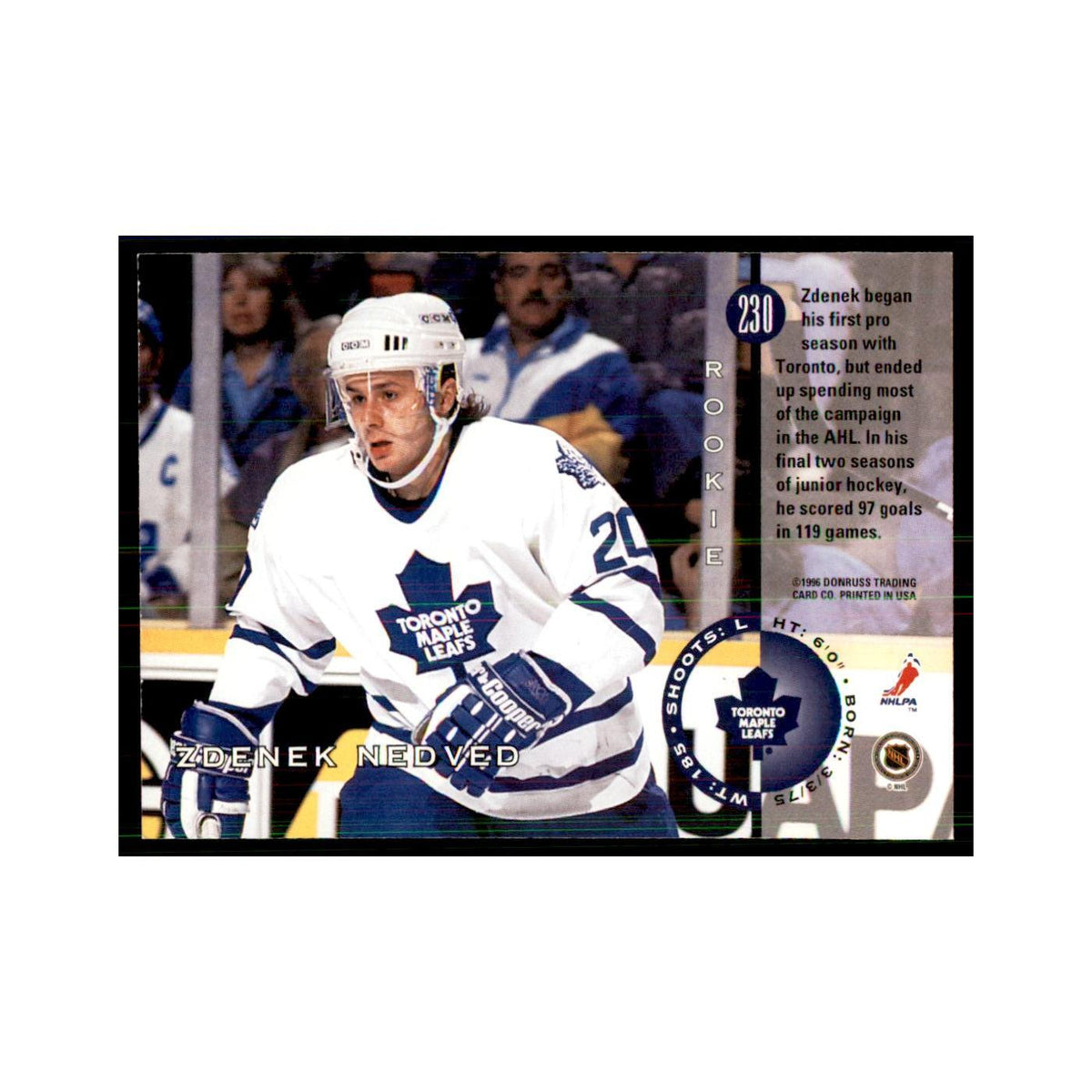 Zdenek Nedved 1996 Leaf #230 Hockey Cards Hockey Card NM