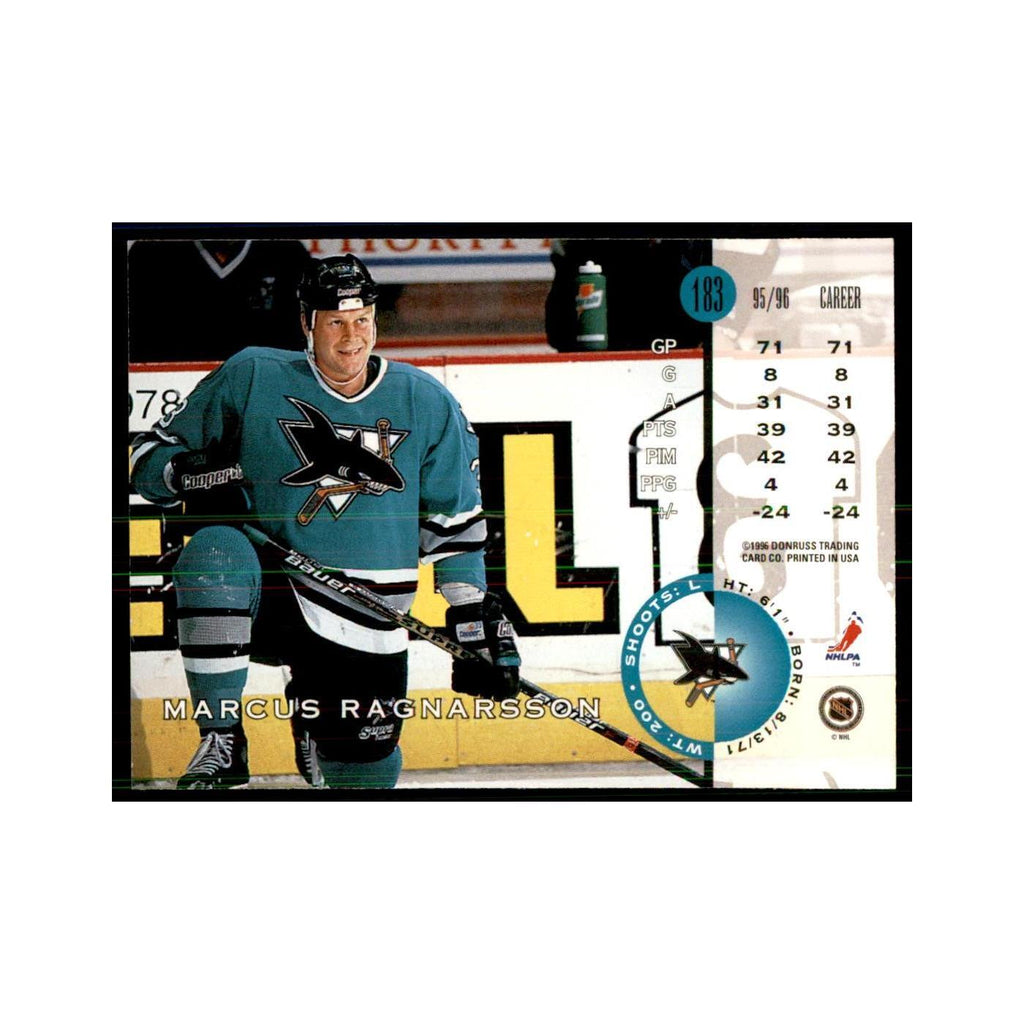 Marcus Ragnarsson 1996 Leaf #183 Hockey Cards Hockey Card NM