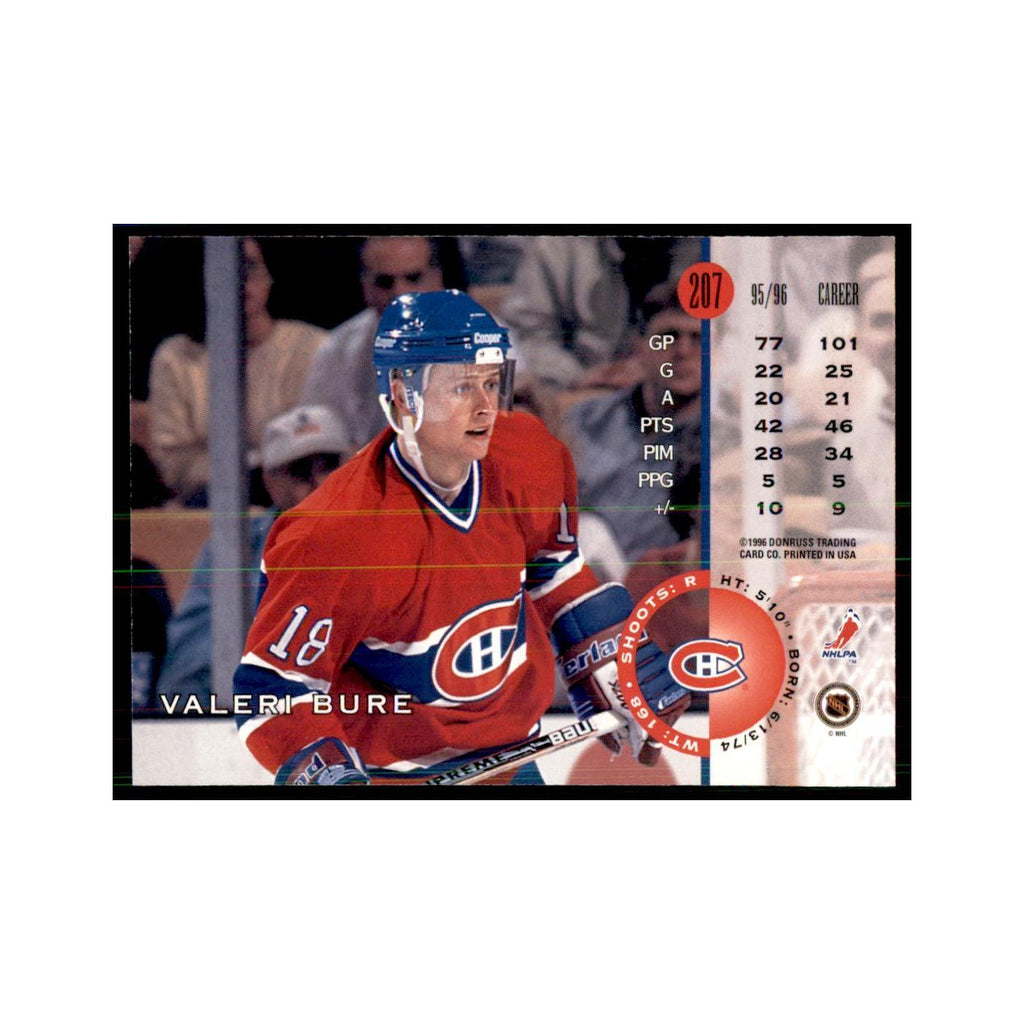 Valeri Bure 1996 Leaf #207 Hockey Cards Hockey Card NM