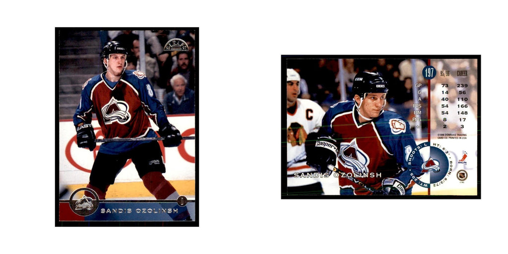 Sandis Ozolinsh 1996 Leaf #197 Hockey Cards Hockey Card NM