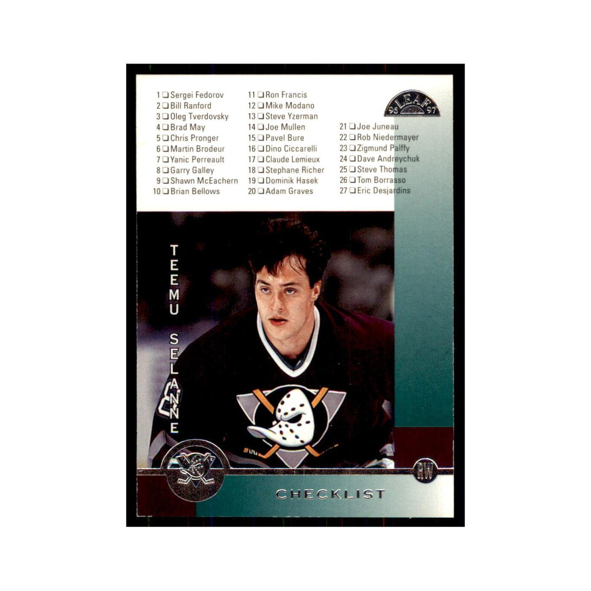 Teemu Selanne 1996 Leaf #238 Hockey Cards Hockey Card NM
