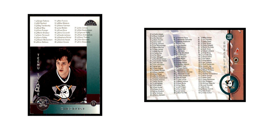 Teemu Selanne 1996 Leaf #238 Hockey Cards Hockey Card NM