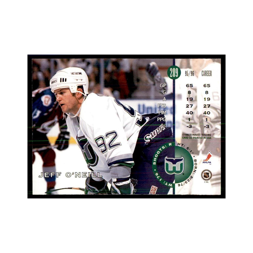 Jeff O'Neill 1996 Leaf #209 Hockey Cards Hockey Card NM