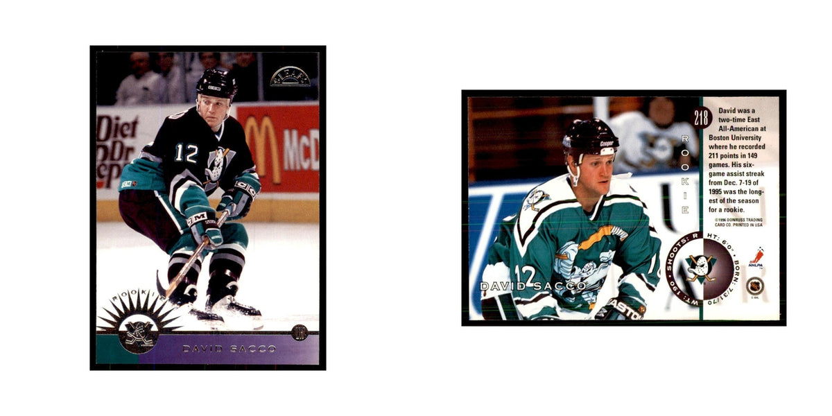 David Sacco 1996 Leaf #218 Hockey Cards Hockey Card NM