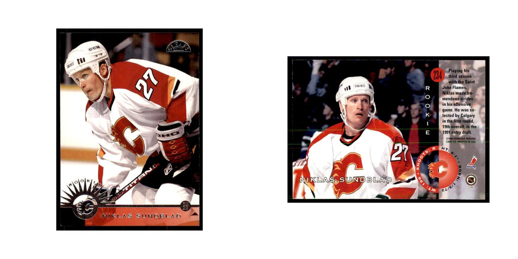 Niklas Sundblad 1996 Leaf #234 Hockey Cards Hockey Card NM