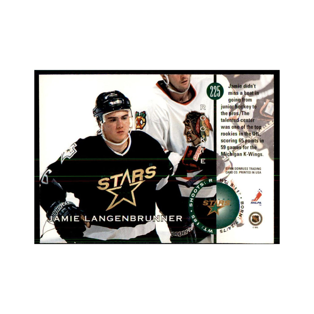 Jamie Langenbrunner 1996 Leaf #225 Hockey Cards Hockey Card NM