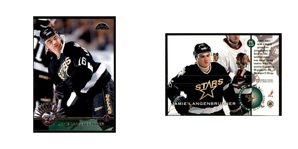 Jamie Langenbrunner 1996 Leaf #225 Hockey Cards Hockey Card NM