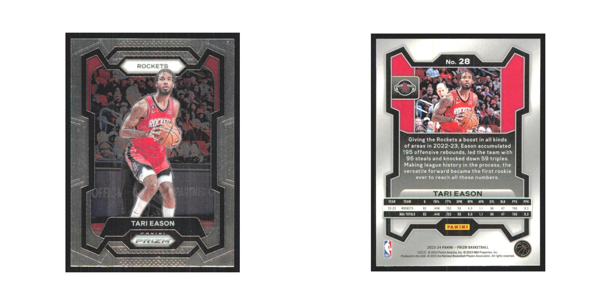 Tari Eason 2023 Panini Prizm #28 Houston Rockets Basketball Card NM