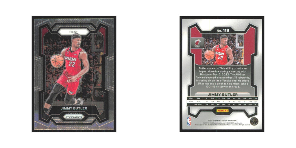 Jimmy Butler 2023 Panini Prizm #118 Miami Heat Basketball Card NM