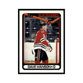 Dave Manson 1990 O-Pee-Chee #397 Chicago Blackhawks Hockey Card EX