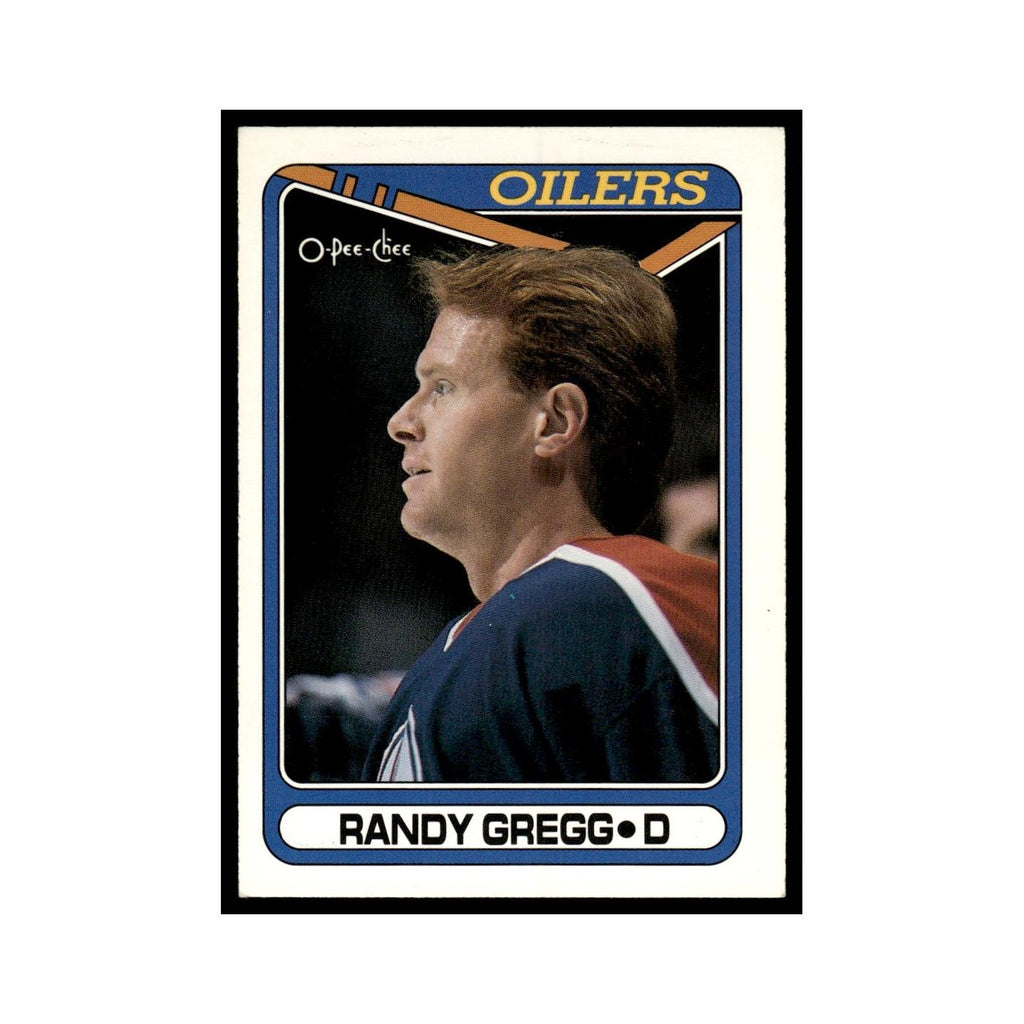 Randy Gregg 1990 O-Pee-Chee #275 Edmonton Oilers Hockey Card EX