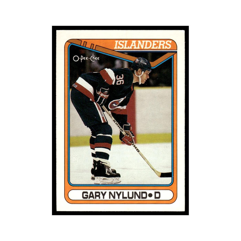 Gary Nylund 1990 O-Pee-Chee #233 New York Islanders Hockey Card EX