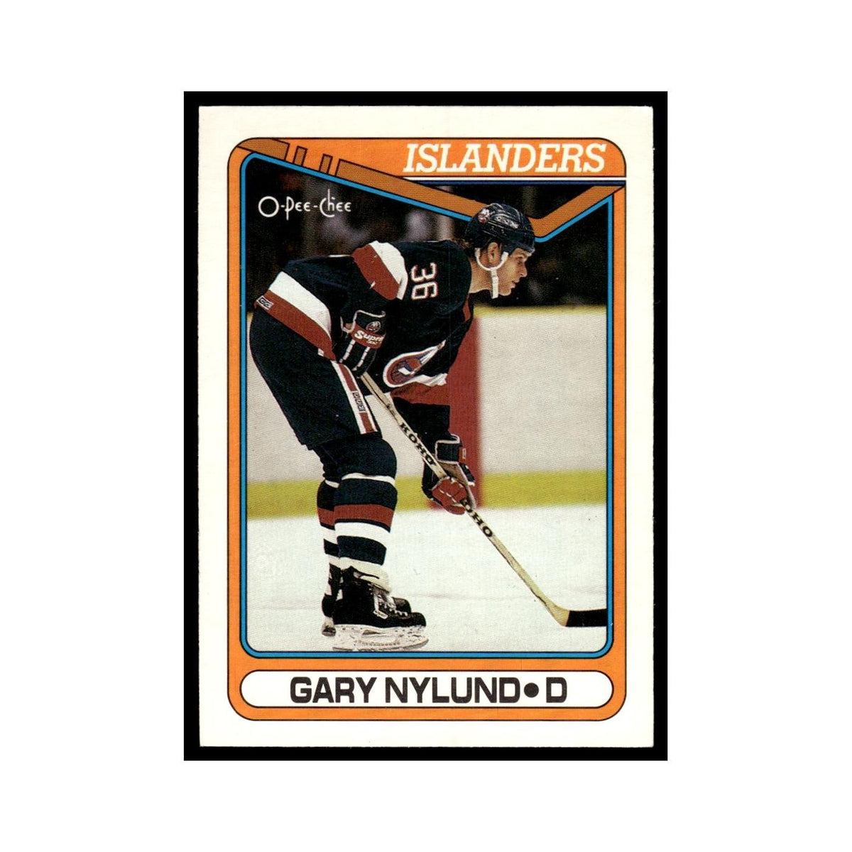 Gary Nylund 1990 O-Pee-Chee #233 New York Islanders Hockey Card EX
