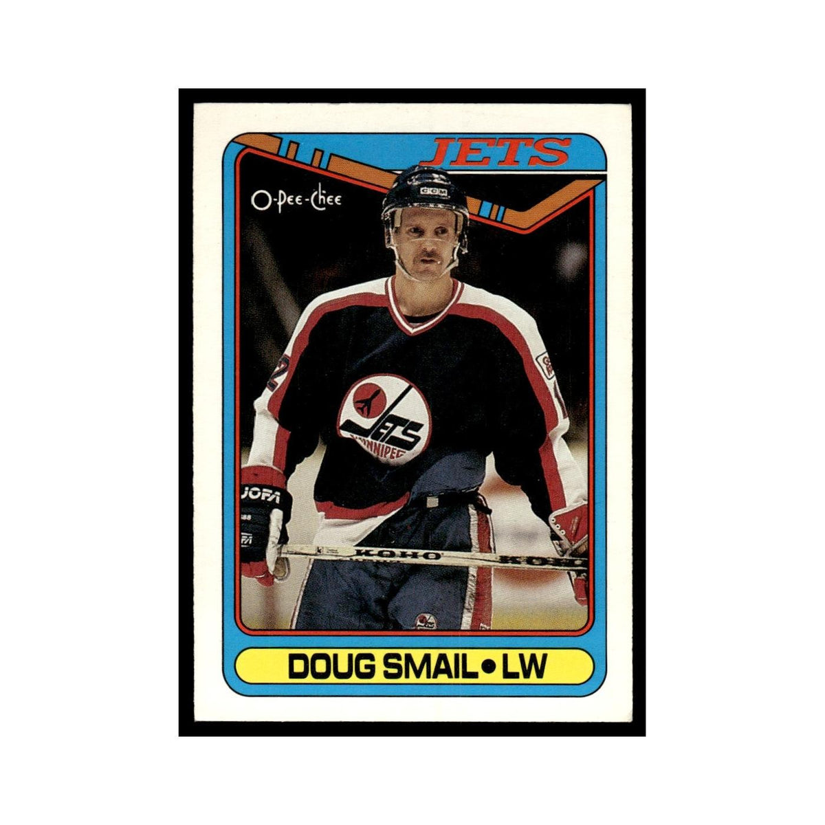 Doug Smail 1990 O-Pee-Chee #268 Winnipeg Jets Hockey Card EX