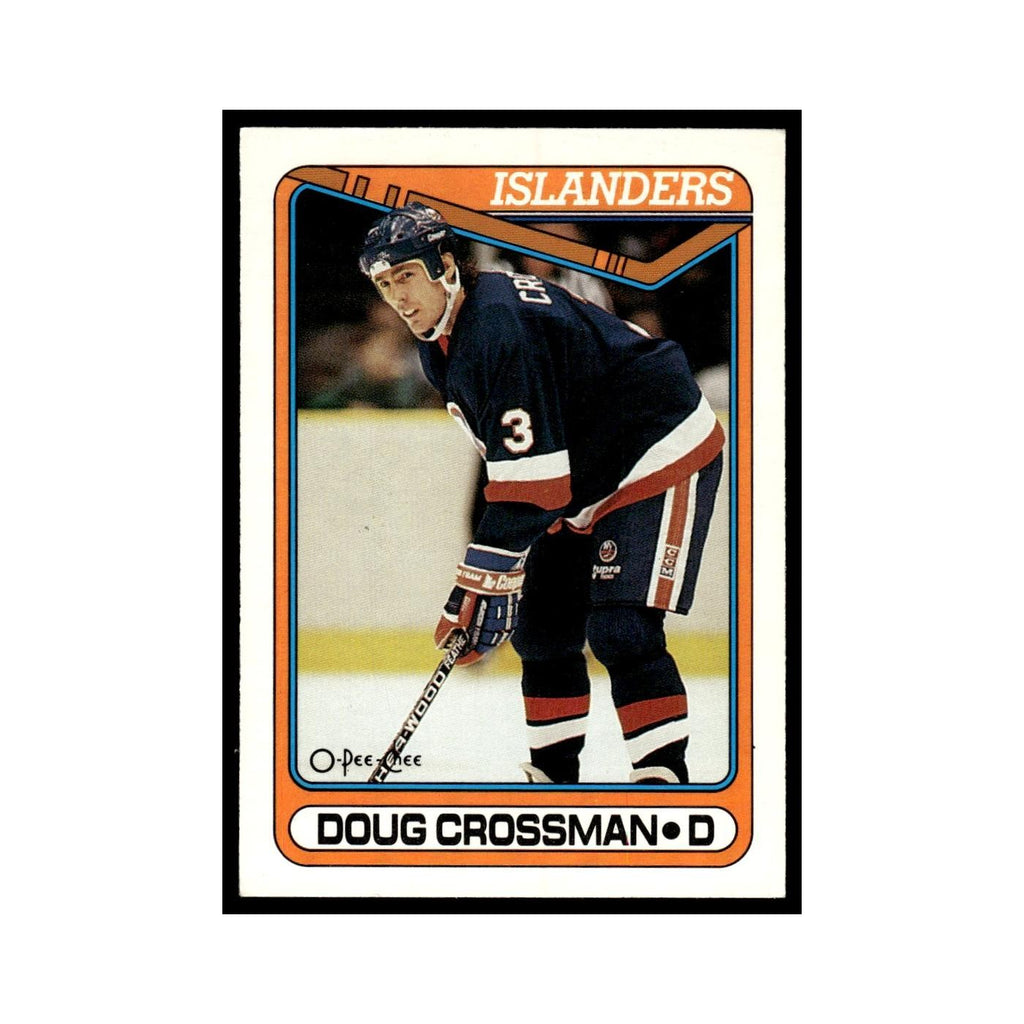 Doug Crossman 1990 O-Pee-Chee #72 New York Islanders Hockey Card EX
