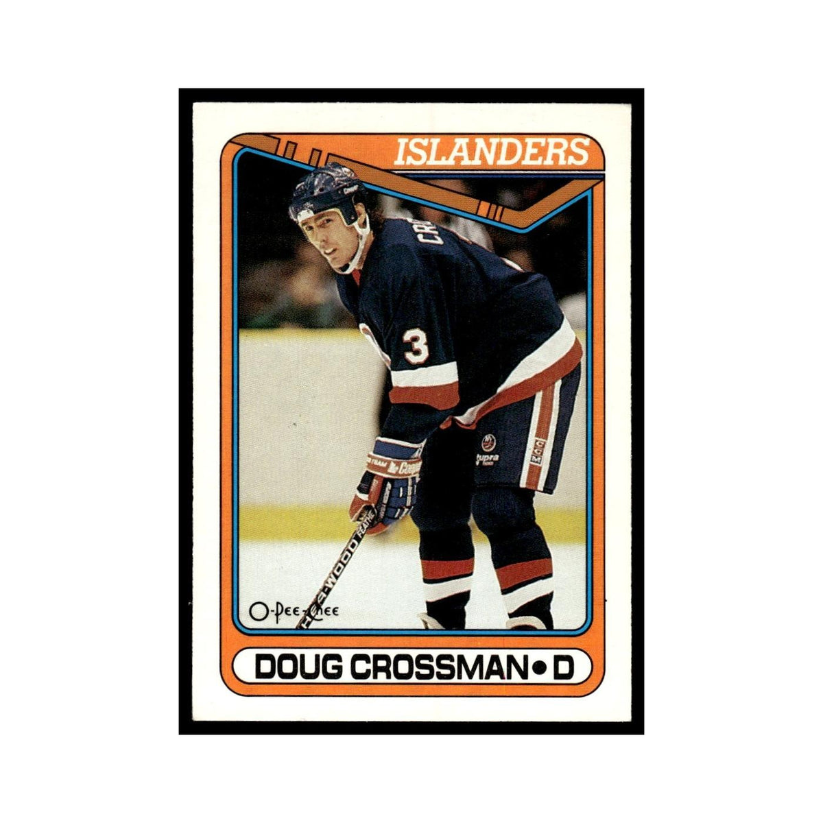 Doug Crossman 1990 O-Pee-Chee #72 New York Islanders Hockey Card EX