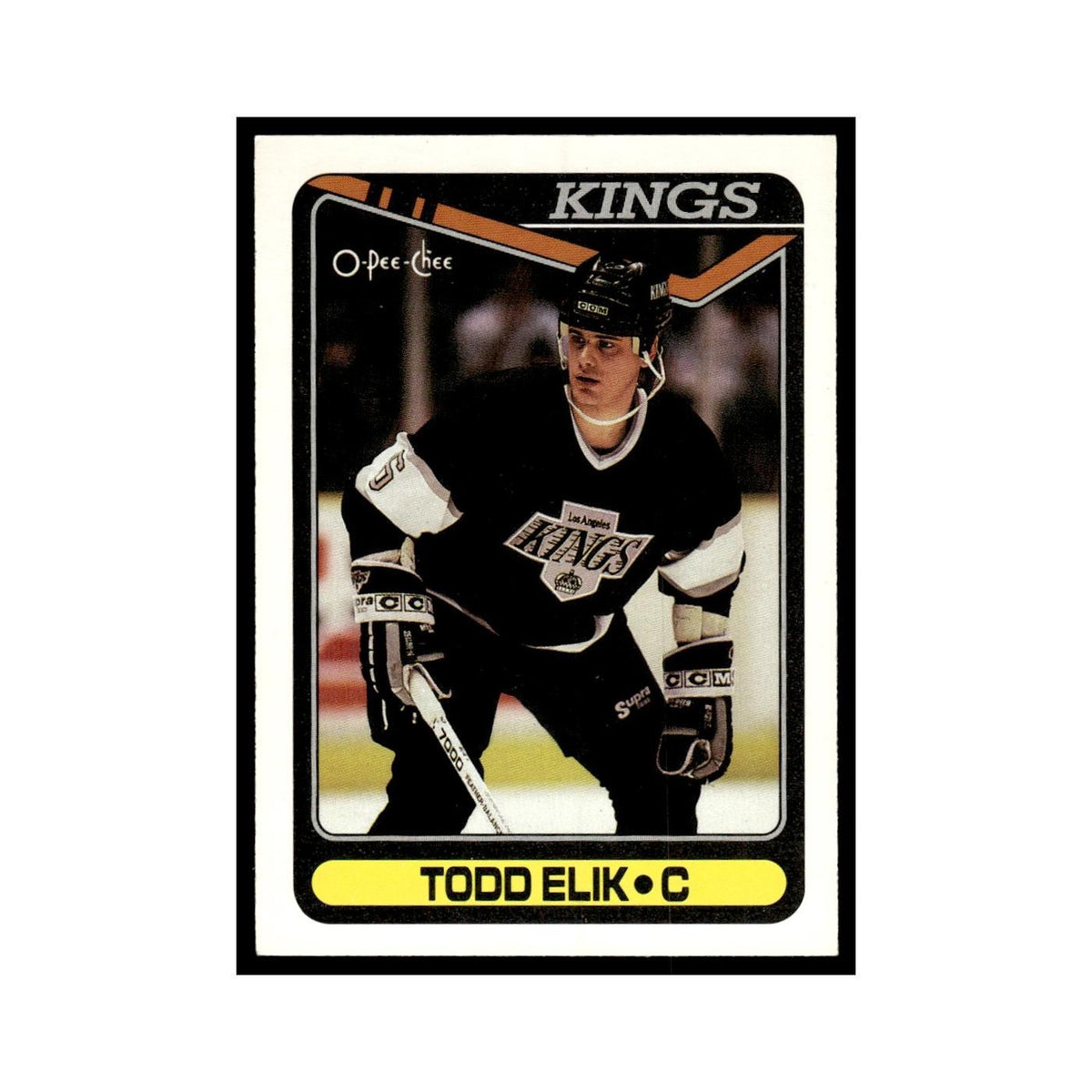 Todd Elik Rookie 1990 O-Pee-Chee #352 Los Angeles Kings Hockey Card EX