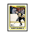 Gilbert Delorme 1990 O-Pee-Chee #517 Pittsburgh Penguins Hockey Card EX