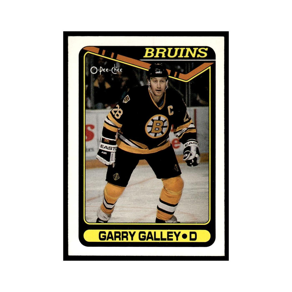 Garry Galley Rookie 1990 O-Pee-Chee #331 Boston Bruins Hockey Card EX