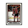 Trent Yawney 1990 O-Pee-Chee #297 Chicago Blackhawks Hockey Card EX