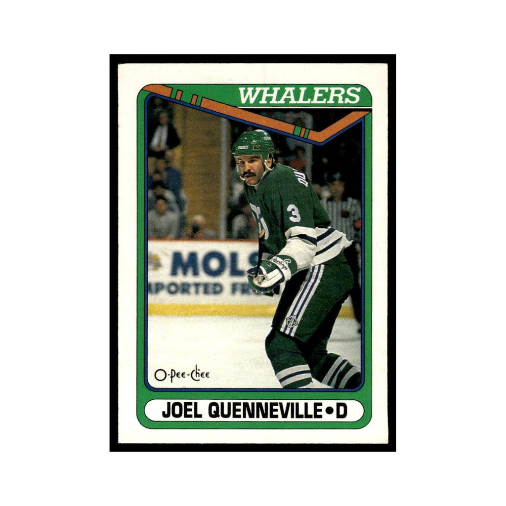 Joel Quenneville 1990 O-Pee-Chee #418 Hartford Whalers Hockey Card EX