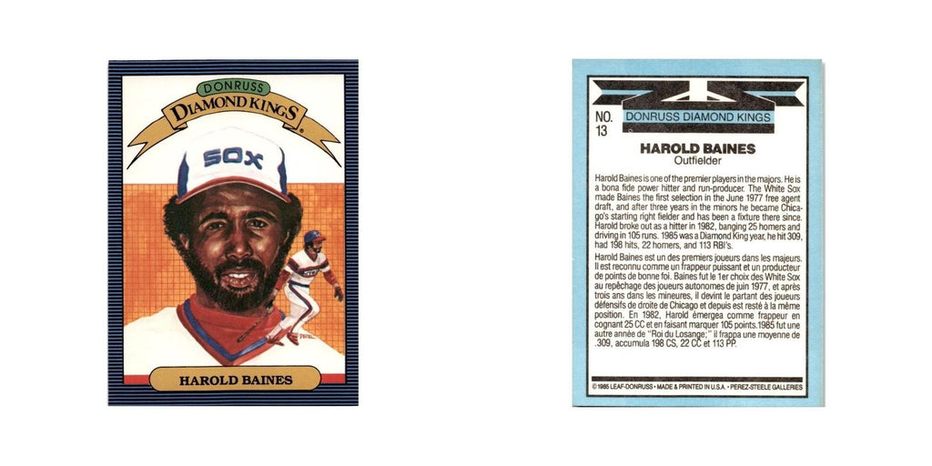 Harold Baines 1986 Leaf #13 Chicago White Sox Baseball Card NM