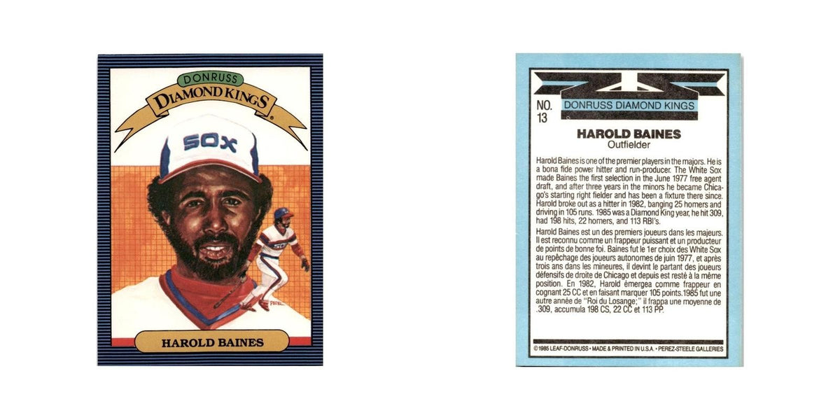 Harold Baines 1986 Leaf #13 Chicago White Sox Baseball Card NM