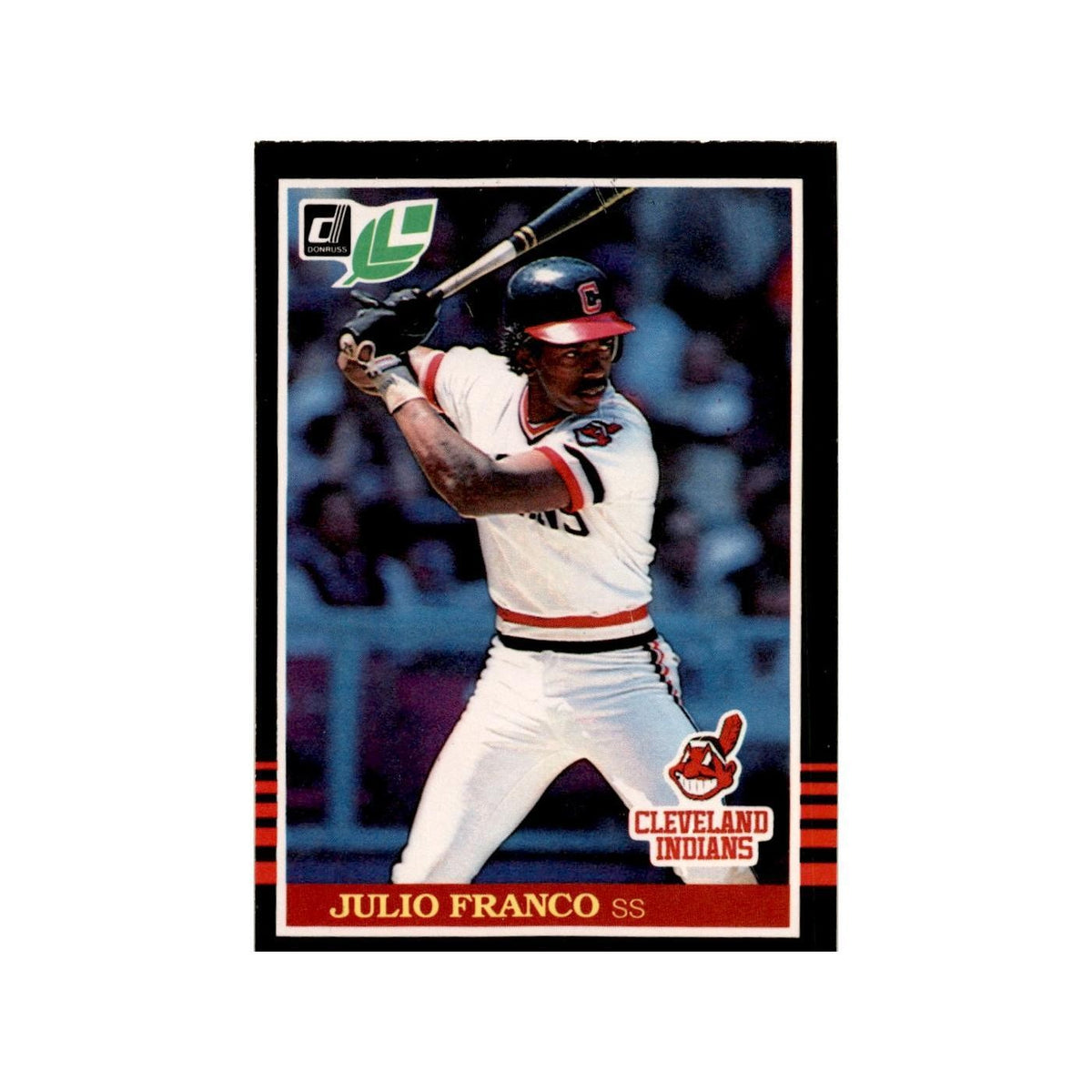 Julio Franco 1985 Leaf #213 Cleveland Indians Baseball Card NM