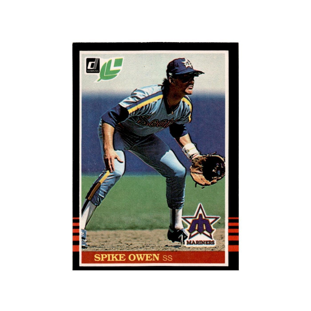 Spike Owen 1985 Leaf #167 Seattle Mariners Baseball Card NM