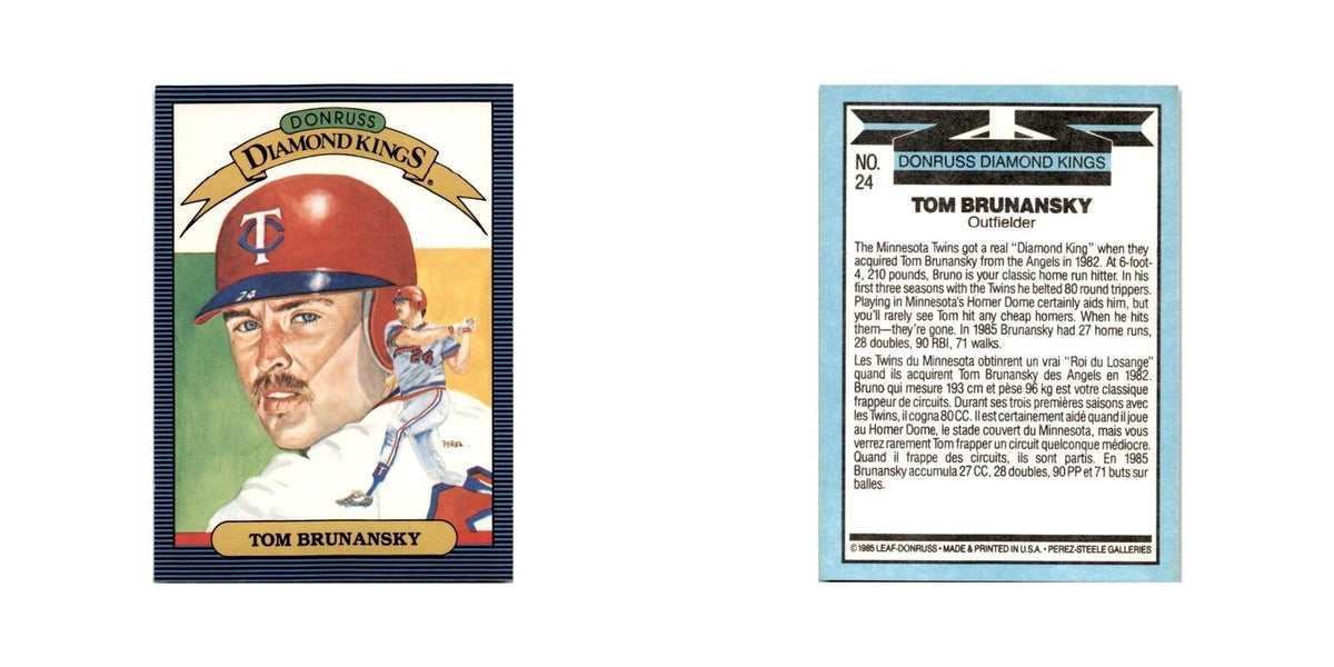 Tom Brunansky 1986 Leaf #24 Minnesota Twins Baseball Card NM