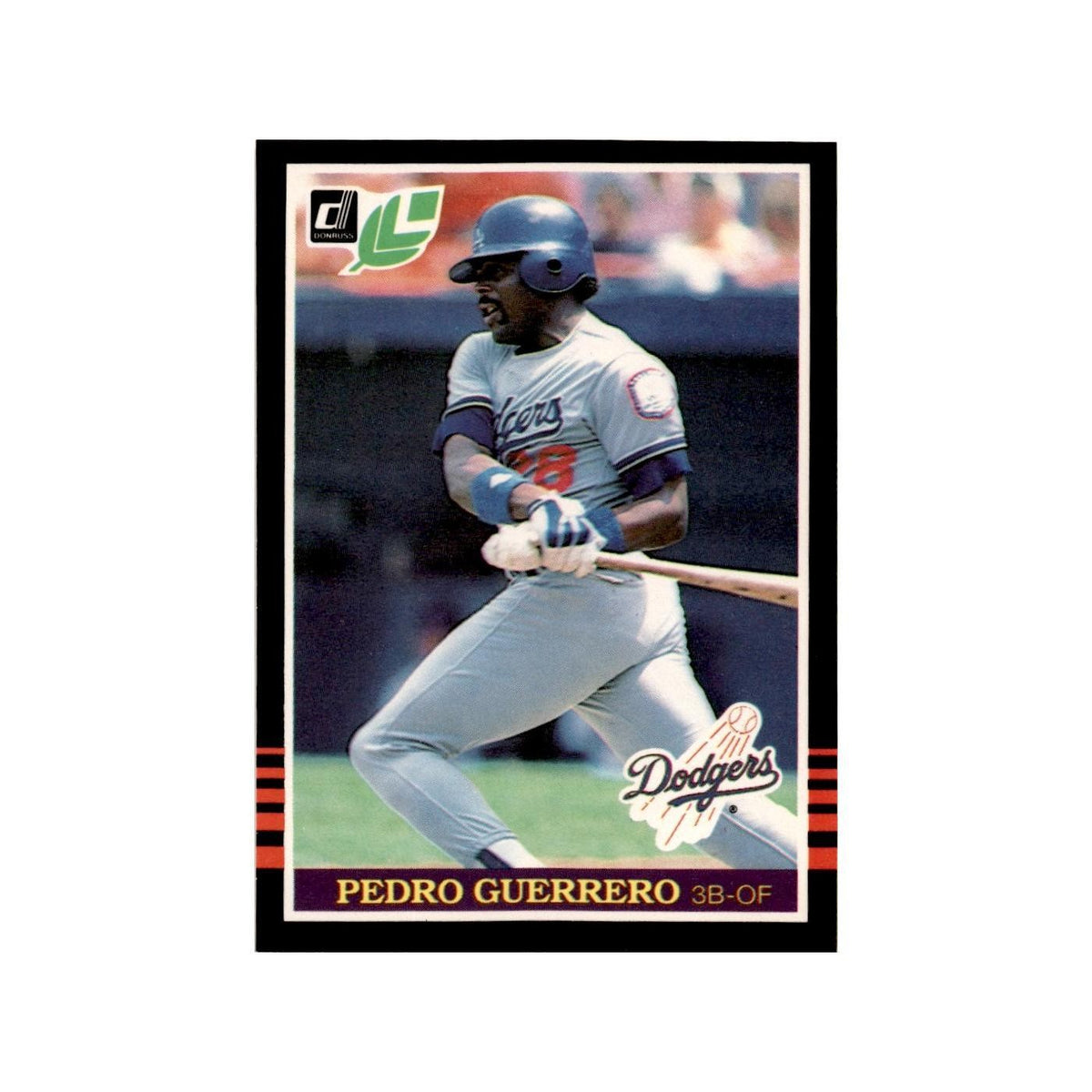 Pedro Guerrero 1985 Leaf #211 Los Angeles Dodgers Baseball Card NM